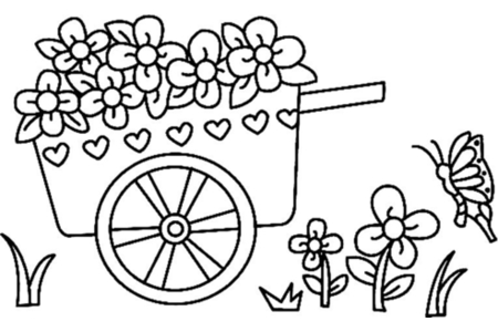 Coloriage Fleurs 031 – 10doigts.fr